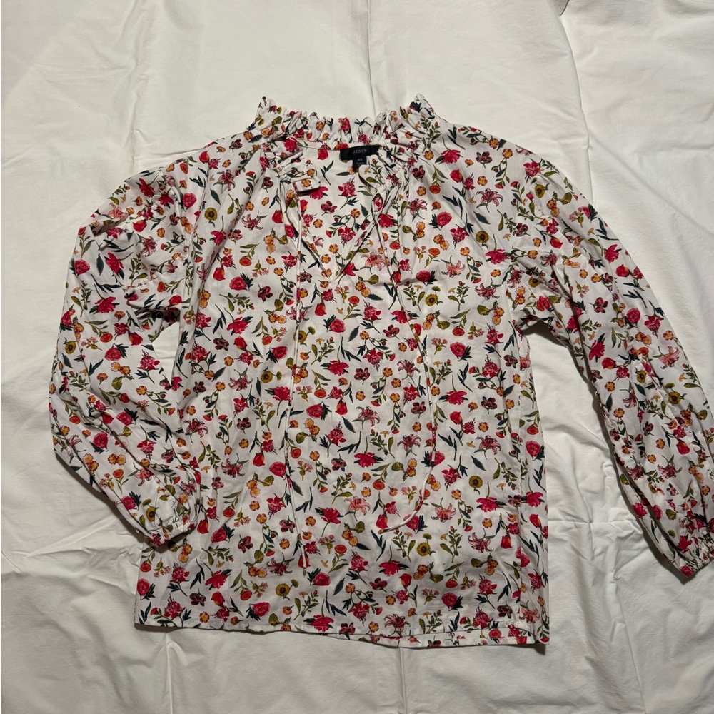 J. Crew Floral Blouse